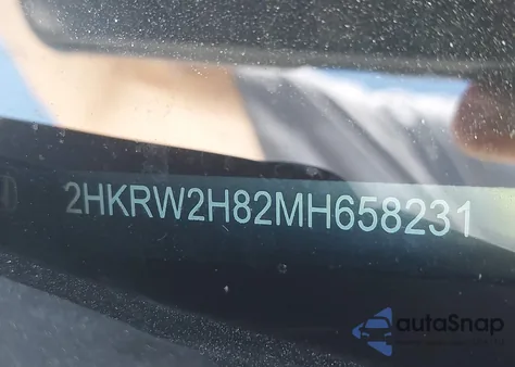 2021 Honda Cr-V Awd Ex-L z USA, uszkodzony, nr VIN 2HKRW2H82MH658231